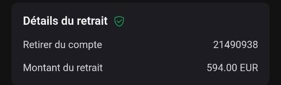 Preuve de retrait client