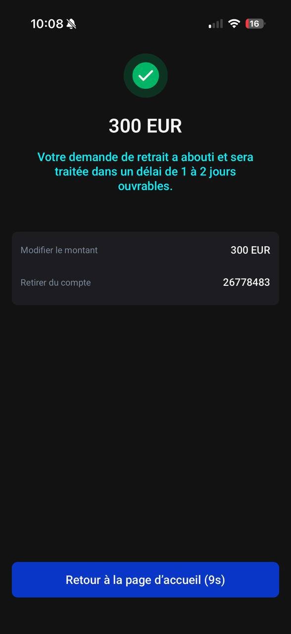 Preuve de retrait client